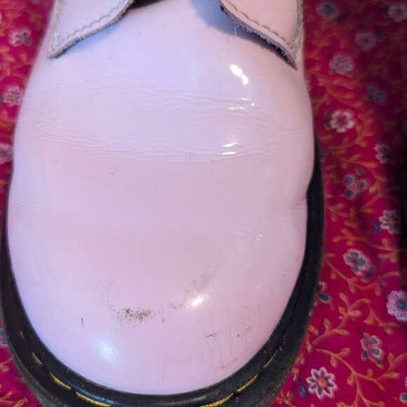 Dr Martens Pink Delany Combat Boots Zipper Lace Up Airwair EU 37 - Picture 6 of 11